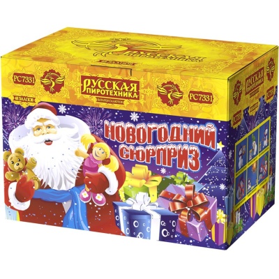 Новогодний сюрприз New Батарея салютов купить в Липецке | lipeck.salutsklad.ru